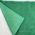 Esteras de baño de chenille verde anti -deslizamiento